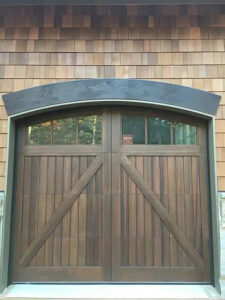 Artisan Custom Door Works Wood Garage Door Stain Grade