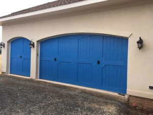 Clopay Canyon Ridge Blue Garage Doors